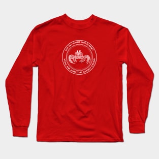 Ghost Crab - We All Share This Planet - hand drawn detailed design Long Sleeve T-Shirt